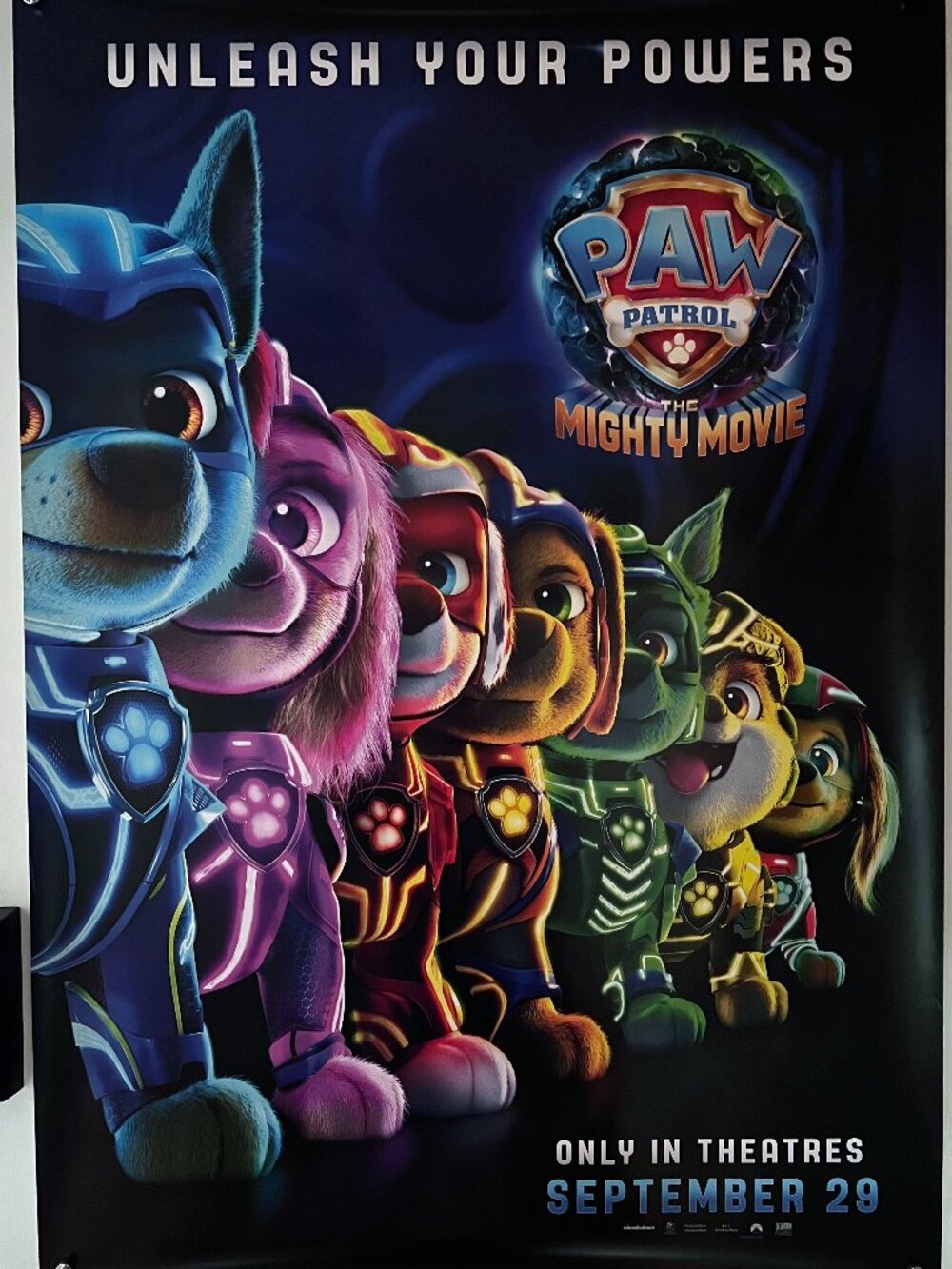 PAW PATROL: THE MIGHTY MOVIE (2023) - ORIGINAL SINGLE SIDED ADVANCE MOVIE POSTER